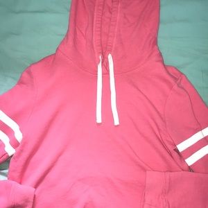 Hollister Pink Crop Hoodie!